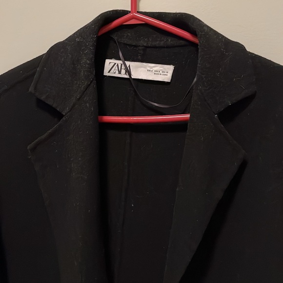 Zara Wool Blend Coat - Picture 5 of 10